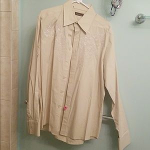 7 Diamonds XXL embroidered dress shirt
